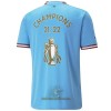 Officiële Voetbalshirt Manchester City Champions 22 Thuis 2022-23 - Heren